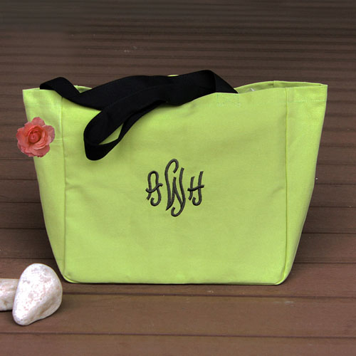 Personalisierte Baumwolltasche Grün