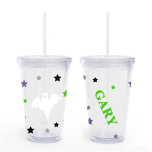 Doppelwand Acrylbecher Halloween Gespenst Personalisieren