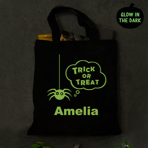 Schwarze Tasche Personalisieren Halloween