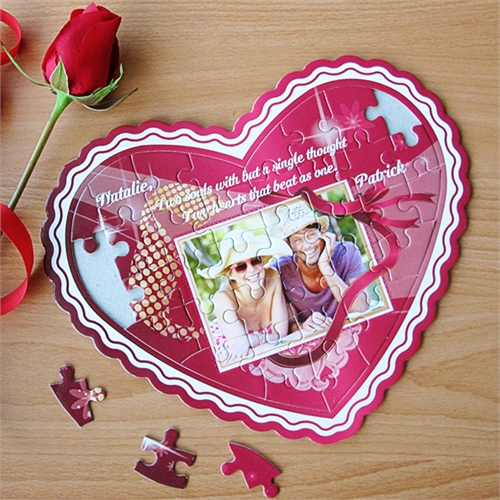 Personalisiertes Herzpuzzle Wahre Liebe