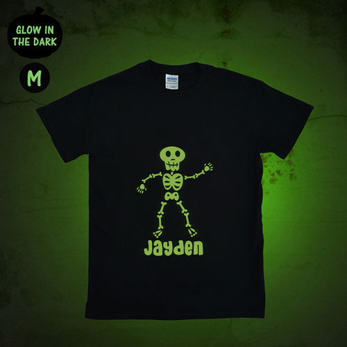 Klabautermann Leuchtendes T-Shirt Glow Personalisieren Baumwolle Größe M Medium