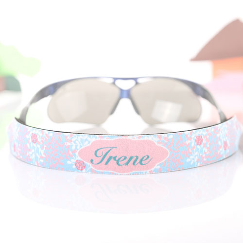 Aqua Wasserfarben Sonnenbrillenband Blumenmuster Band Personalisieren