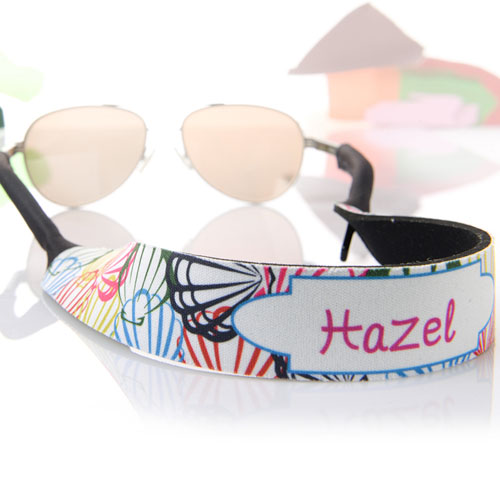 Bunte Muscheln Sonnenbrillenband Personalisieren