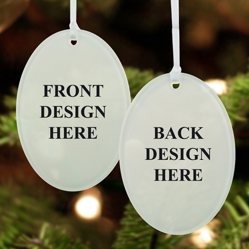 Acrylic Ornament Oval Shape Custom 2 Sides_Copy