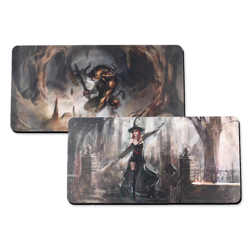 Vorderseite und Rückseite Personalisieren Spielmatte Gummi 35,6x61,0 cm