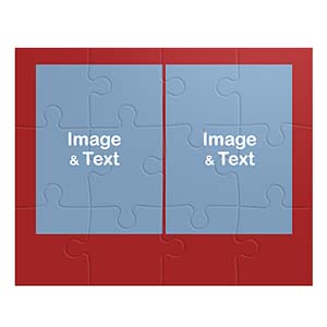 Vier Bilder Kollagepuzzle, Weihnachten