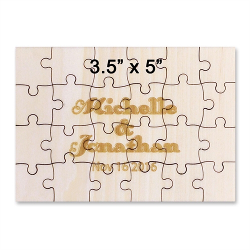 Baby Holzpuzzle 89 x 127 mm 24 Teile Querformat Personalisieren