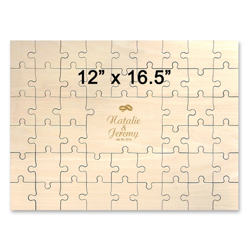 Holzpuzzle Gravur Abschluss Querformat 49 Teile 305 x 419 mm