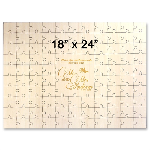 Gewerbe Holzpuzzle mit Gravur Querformat 457 x 610 mm 99 Teile