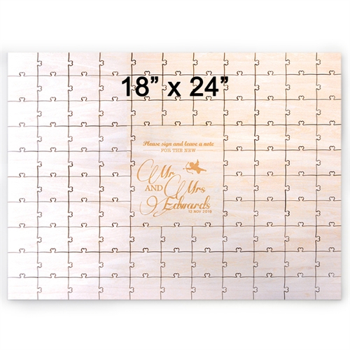 Gewerbe Holzpuzzle mit Gravur Querformat 457 x 610 mm 99 Teile