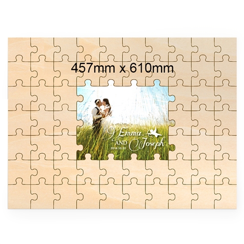 Gewerbe Personalisiertes Holzpuzzle 457x610 mm 59 Teile