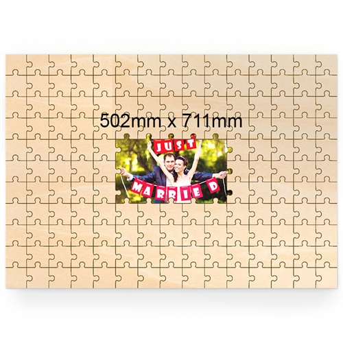 Holzpuzzle wie gemalt Personalisieren Querformat 502 x 711 mm 151 Teile