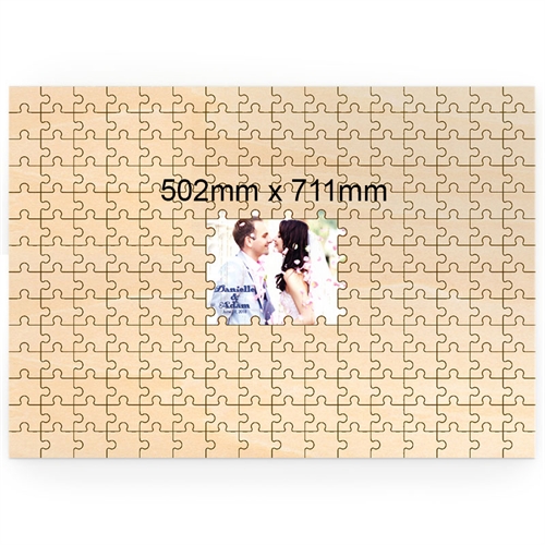 Holzpuzzle wie gemalt Personalisieren Querformat 502 x 711 mm 209 Teile