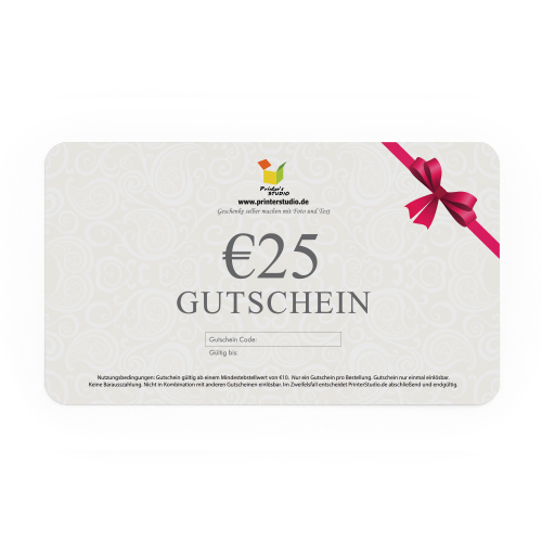 € 25,00 GUTSCHEIN