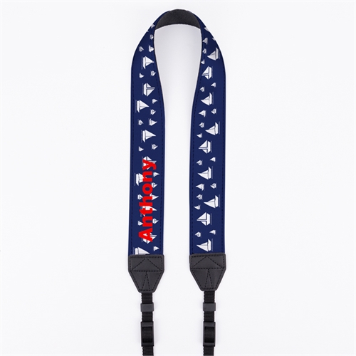 Navy Segelboot Kameragurt 38 mm Personalisieren