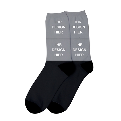 Zweier Collage Design Personalisierte Fotodruck Unisex Socken, Größe M