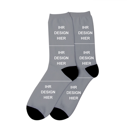 Dreier Collage Personalisierte Fotodruck Unisex Socken, Größe L