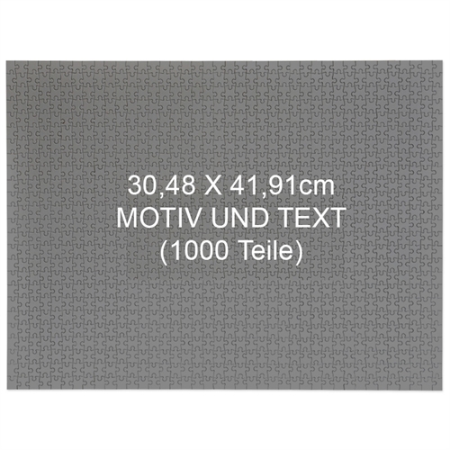 1000 Teile Personalisieren 30,5 x 41,9 cm Puzzle - Querformat