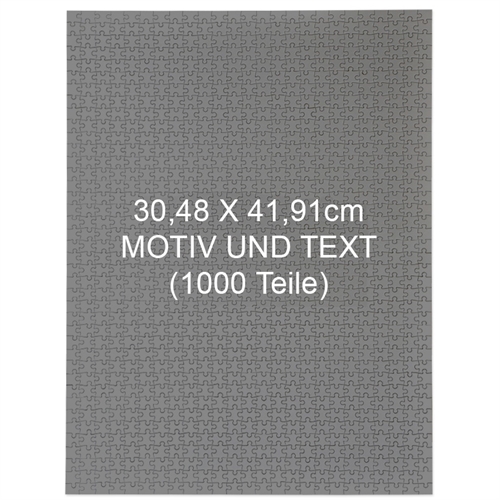 1000 Teile Personalisieren 30,5 x 41,9 cm Puzzle - Hochformat