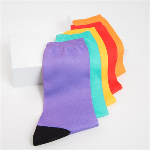 Text gestalten Unisex bunte  Socken, Größe M