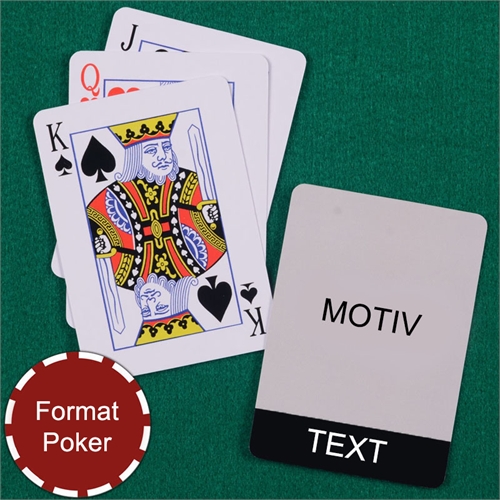 Coole Spielkarten Poker Schwarz