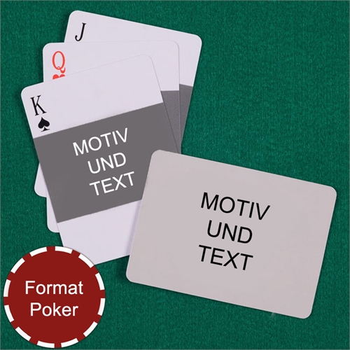 Foto Quer und Rückseite Querformat Kartenspiel