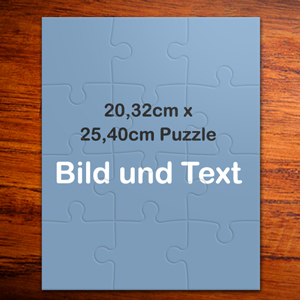 25,4 x 20,3 cm Photo-Puzzle, Hochformat