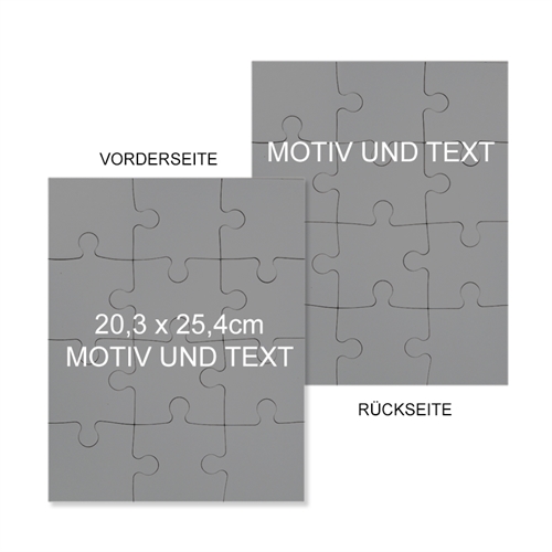 Beidseitige Fotopuzzle 25,40x20,32 cm