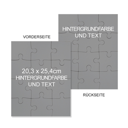 Beidseitges Puzzle Personalisiert 20,32 cm x 25,40 cm