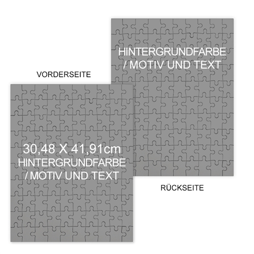 Grosses beidseitiges Puzzle, Hochformat