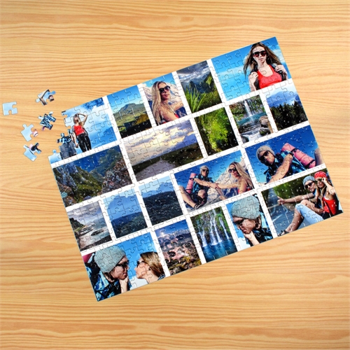 Facebook  Großes Foto Kollagepuzzle , Weiß, 20 Fotos, Setzkasten