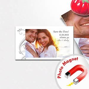 Große Feier Save the Date Fotomagnet 5,08 x 8,89 cm