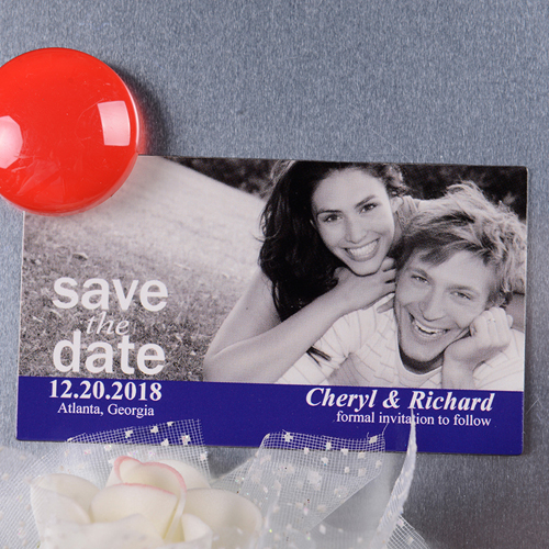 Schnappschuss Save the Date Fotomagnet 5,08 x 8,89 cm