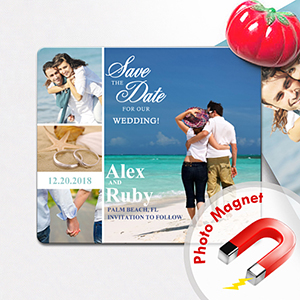8,89 x 10,16 cm Save the Date Magnet