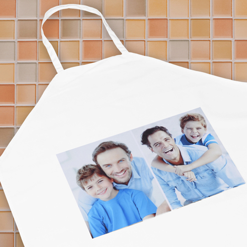 Zwei Fotos Kollage Schürze Groß Querformt