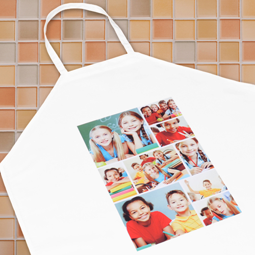 Neun Fotos Kollage Schürze Groß Hochformat