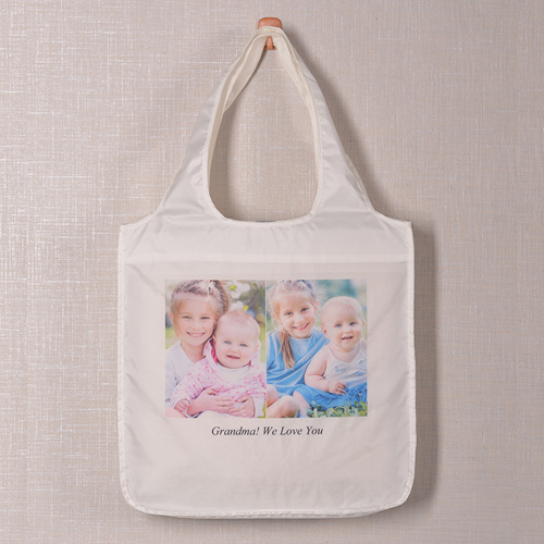 Zwei Fotos Shoppingtasche Klassisch