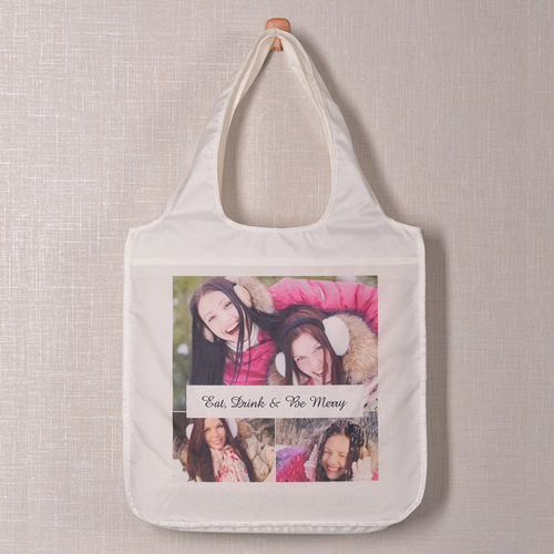 Drei Fotos Schnappschuss Shoppingtasche