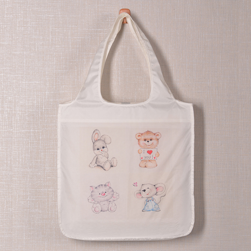 Vier Fotos Shoppingtasche Klassisch