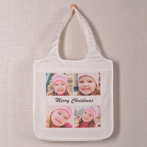 Vier Fotos Schnappschuss Shoppingtasche