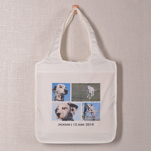 Vier Fotos Shoppingtasche Zeitgeist
