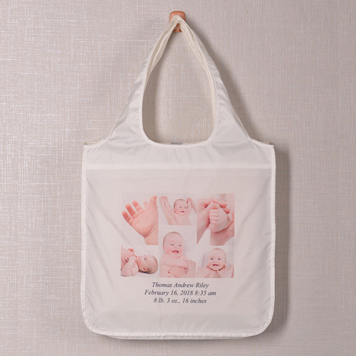 Sechs Fotos Shoppingtasche Elegant
