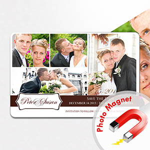 Liebe Fotocollage Magnet  10,16 x 15,24 cm