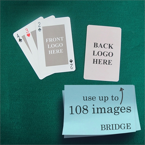 Klassische Bridgekarten mit individualisierbarer Vorder- und Rückseite