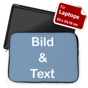 Personalisierte Laptop Tasche Medium Querformat