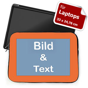 Personalisierte Laptop Tasche Medium Orange