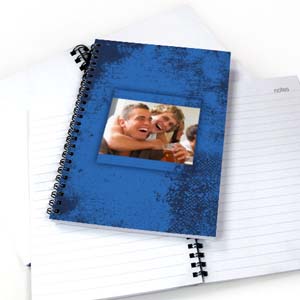 Notizbuch Moderne Struktur Blau