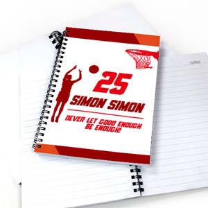 Personalisiertes Notizbuch Basketball