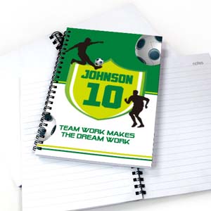 Personalisiertes Notizbuch Fußball