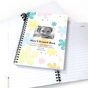 Fotonotizbuch Retro Florales Muster